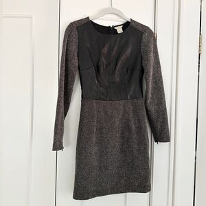 Club Monaco Leather Detail Dress